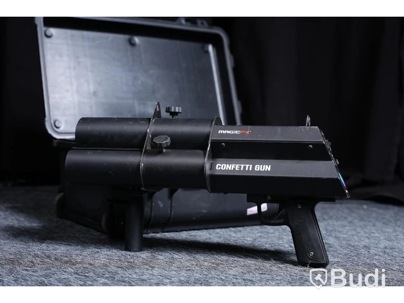 Konfettikanon - Magic FX Confetti Gun, MX0370. Inkl. hardcase.