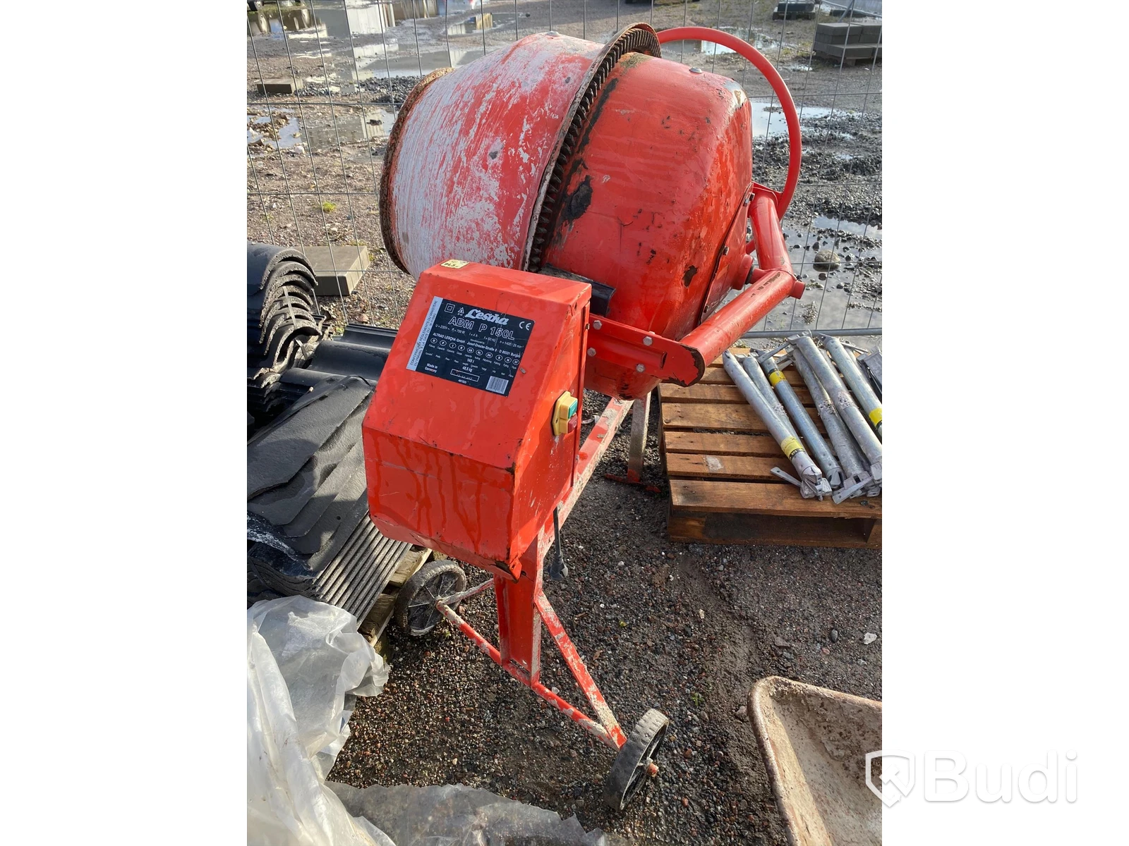 Betonblandare Lescha ABM P 150 L, 700 Watt. OBS! Omstartad, startar inte.