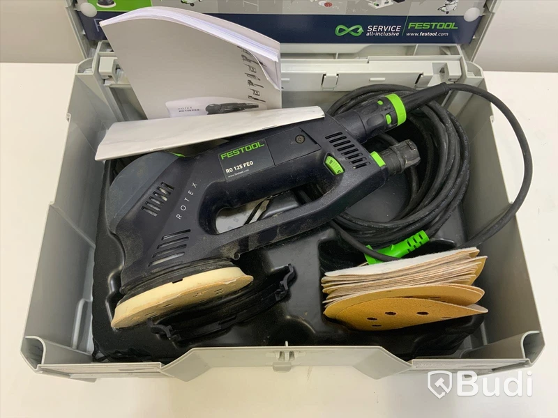 FESTOOL Slipmaskin ROTEX RO 125 FEQ-Plus inkl diverse slippapper