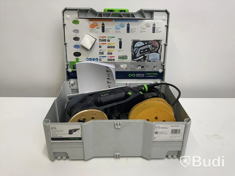 FESTOOL Slipmaskin ROTEX RO 125 FEQ-Plus inkl diverse slippapper