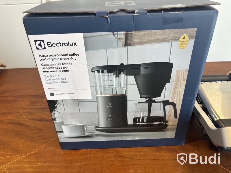Bordsgrill och kaffebryggare