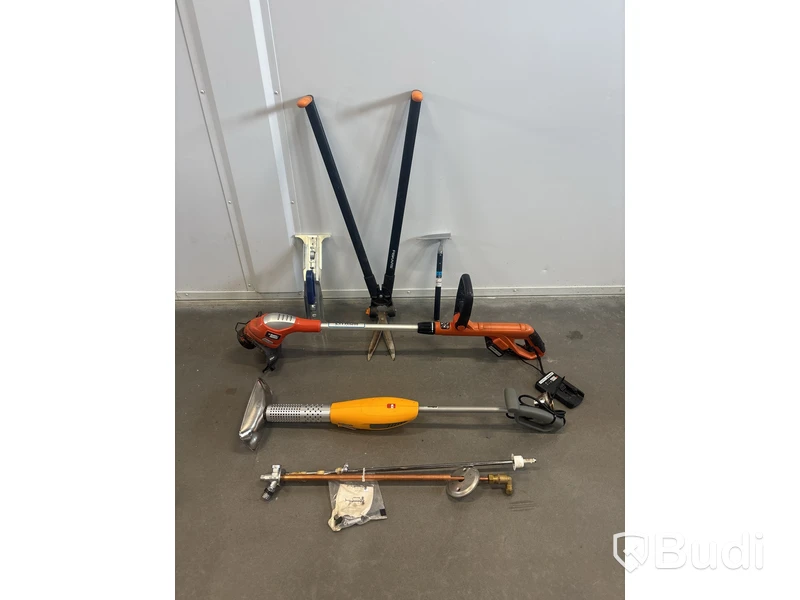 Trädgårsredskap, trimmer med mera