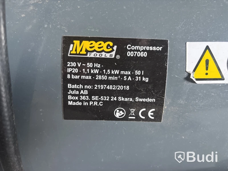 Kompressor Meec 50 L. 2 hp.