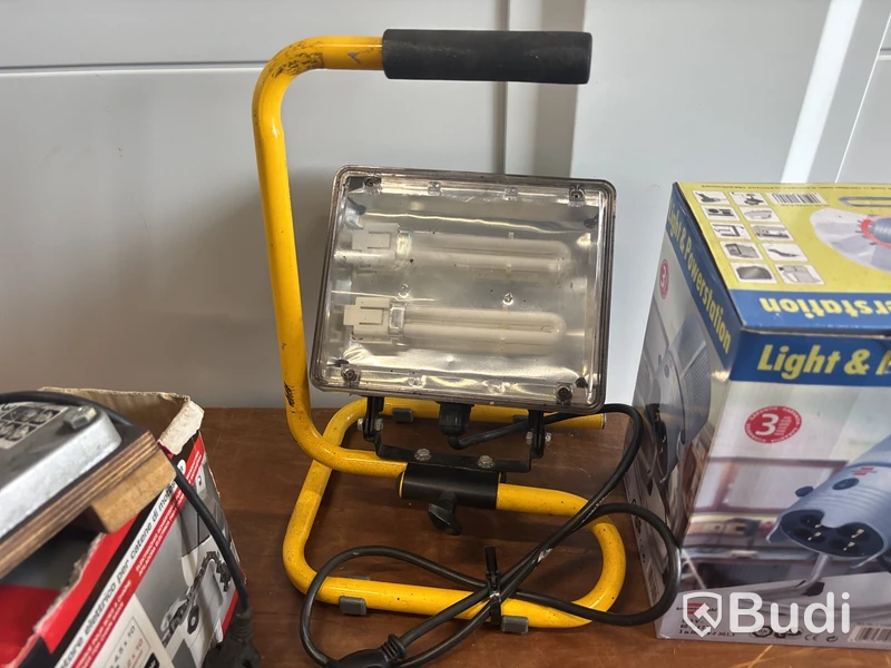 Verktyg, motorsågkedjeslip, belysning med mera