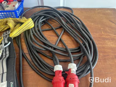 Fallskyddslina, Kabel 20m 3-fas med mera