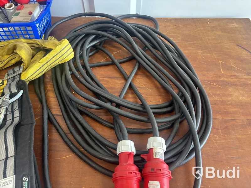 Fallskyddslina, Kabel 20m 3-fas med mera