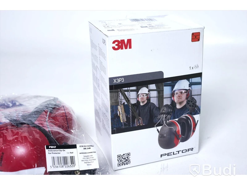 2 st Hörselkåpor - hjälmfäste. Nya - obruten förpackning.