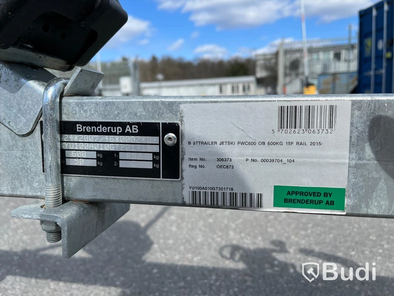 Båttrailer Brenderup PWC600 - 2016 regnr OEC873