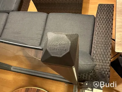 Skiljevägg i glas med svart ram, OasiDekor Elegance