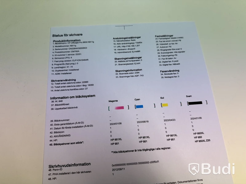 Skrivare/skannare/kopiator HP Officejet Pro 8600 Plus