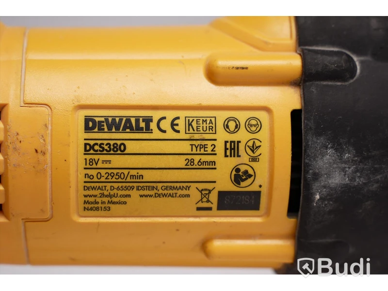 Tigersåg ink 2 st 18V batterier och laddare. Dewalt DCS380