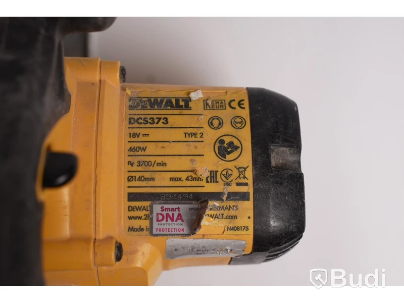 Cirkelsåg ink 18V batteri. Dewalt DCS373