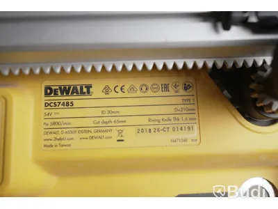Bordscirkelsåg. Dewalt DCS7485