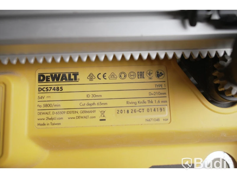 Bordscirkelsåg. Dewalt DCS7485