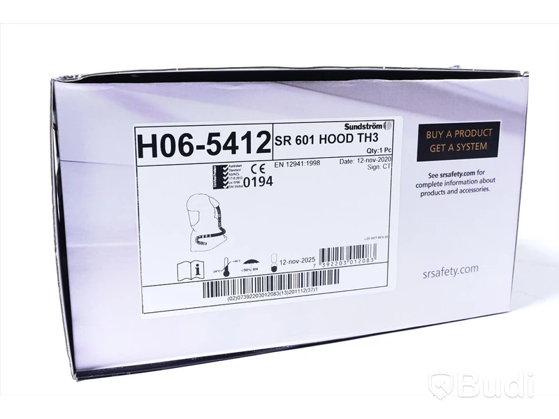Sundström SR 601 HOOD TH3. -NY. Nypris ca 2380 kr.