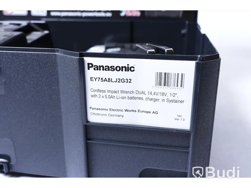 Panasonic Mutterdragare Dual 13,4V/18V, 1/2” . NY. Nypris ca 3241 kr.