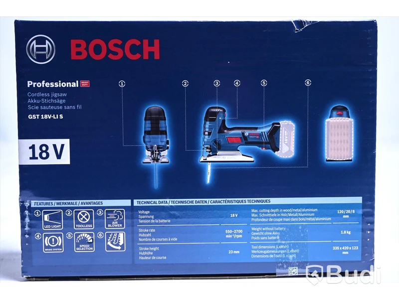 Sticksåg - Bosch Professional GST 18V-LI S. Nypris ca 2500 kr. Ny, Obruten förpackning.