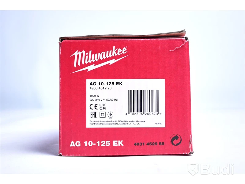 Vinkelslip - Milwaukee AG 10-125 EK. Nypris ca 1000 kr. Ny, Obruten förpackning.