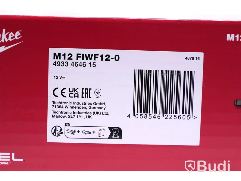 Mutterdragare - Milwaukee M12 FIWF12-0. Nypris ca 6000 kr. Ny.