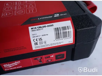 Skruvdragare - Milwaukee M18 CBLDD-202c. Nypris ca 2.500 kr. Ny, Obruten förpackning.
