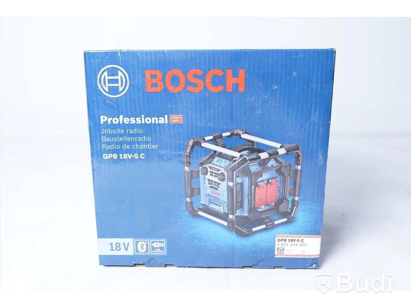 Radio Bosch GPB 18V- 5 C utan batteri och laddare, Nypris ca 2700kr. Ny, Obruten förpackning.