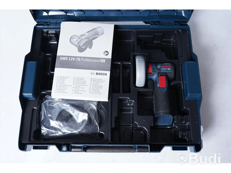 Vinkelslip Bosch GWS 12V-76 utan batteri och laddare, Nypris ca 1500kr. NY