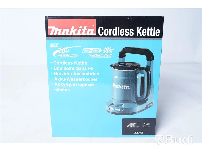 Vattenkokare Makita DKT360Z utan batteri och laddare, Nypris ca 1290kr, NY
