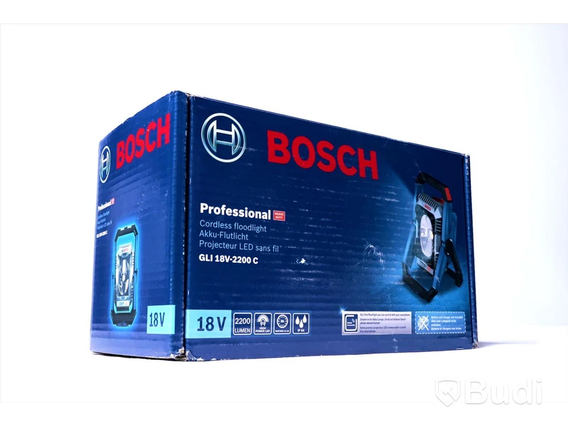 Bygglampa - Bosch Professional GLI 18V-2200 C. Nypris ca 1500 kr. Ny, Obruten förpackning.