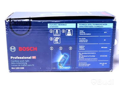 Bygglampa - Bosch Professional GLI 12V-330. Nypris ca 1000 kr. Ny.