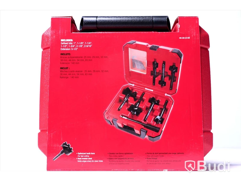 Självmatande borrsats - Milwaukee Contractors Selfeed Bit Set. Nypris ca 1000 kr. Ny, Obruten förpackning.