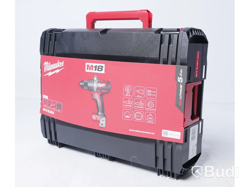 Skruvdragare och borrmaskin - Milwaukee M18 BLDD2-502X. Nypris ca 3900 kr.