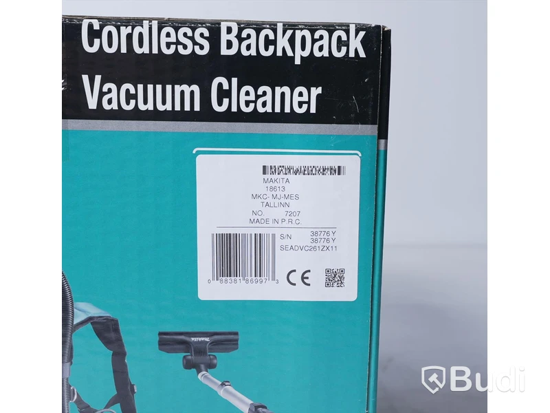Dammsugare, sladdlös - Makita DVC261ZX11 Cordless Backpack Vacuum Cleaner, nypris ca 4000 kr. Ny, Obruten förpackning.