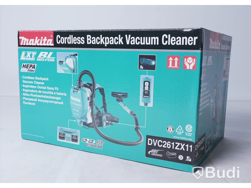 Dammsugare, sladdlös - Makita DVC261ZX11 Cordless Backpack Vacuum Cleaner, nypris ca 4000 kr. Ny, Obruten förpackning.