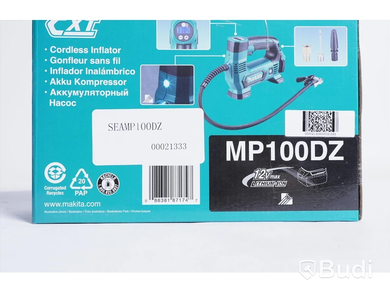 2st luftpumpar - Makita MP100DZ. Nya.