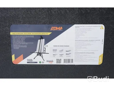Frigolitskärare, skärare - EDMA Hot Wire Cutting Table for styrofoam 1320 mm, 200W. Nypris ca 13.000 kr. Ny. OBS! mindre skada på case
