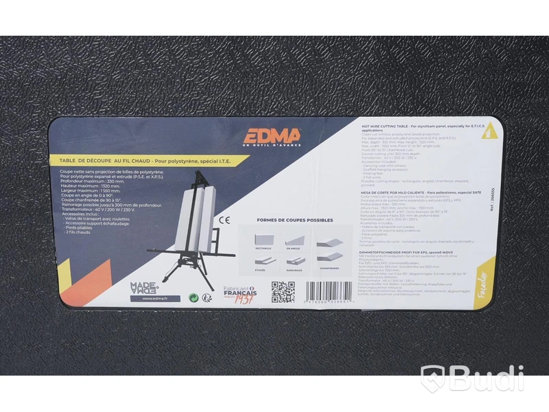 Frigolitskärare, skärare - EDMA Hot Wire Cutting Table for styrofoam 1320 mm, 200W. Nypris ca 13.000 kr. Ny. OBS! mindre skada på case