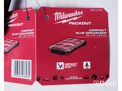 Krafthylssats samt 3st verktygslådor - Milwaukee Packout 4932480943, 1/2" 16-delar samt 3st verktygslådor, se beskrivning. Ny.