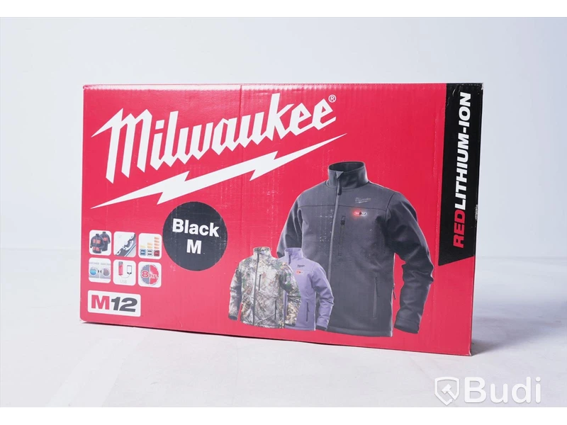 Värmejacka - Milwaukee M12 HJBL5-0 S, svart, stl M. Ny.