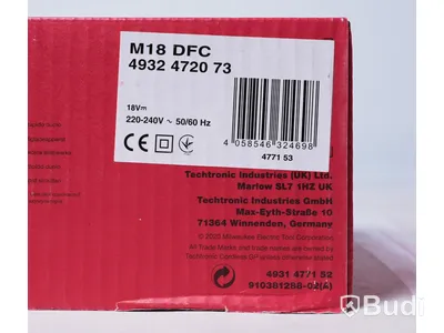 Laddare samt batterier - Milwaukee laddare M18 DFC, batteri M18 HB3 samt batteripaket HNRG-552. Ny.