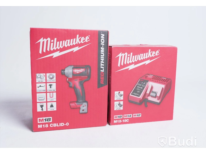 Slagskruvdragare samt laddare - Milwaukee M18 CBLID-0 slagskruvdragare samt M12-18C laddare. Totalt värde ca 3000 kr. Ny. OBS! batteri ingår ej