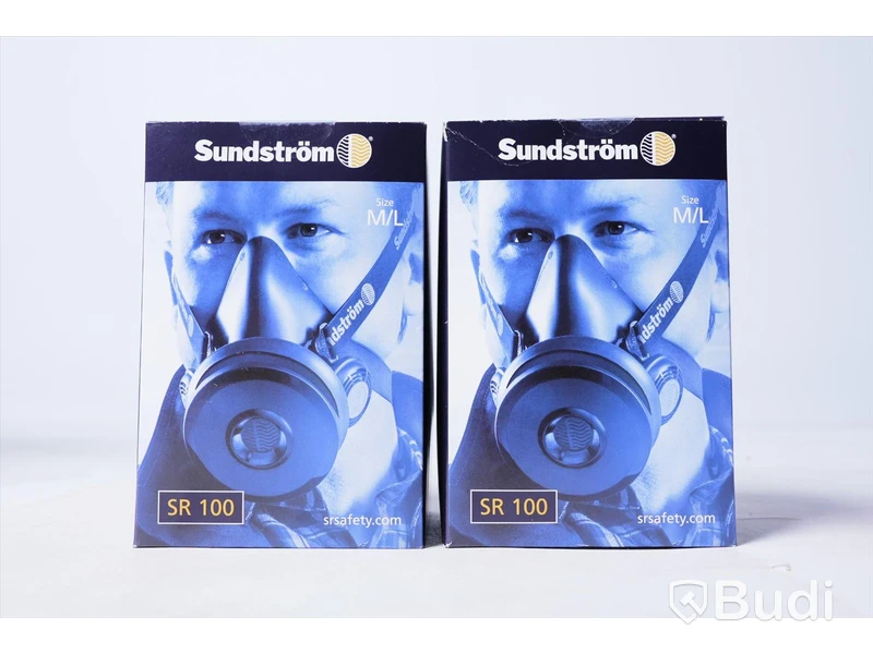 Halvmask, 2st - Sundström SR 100 stl M/L. Ny, Obruten förpackning.