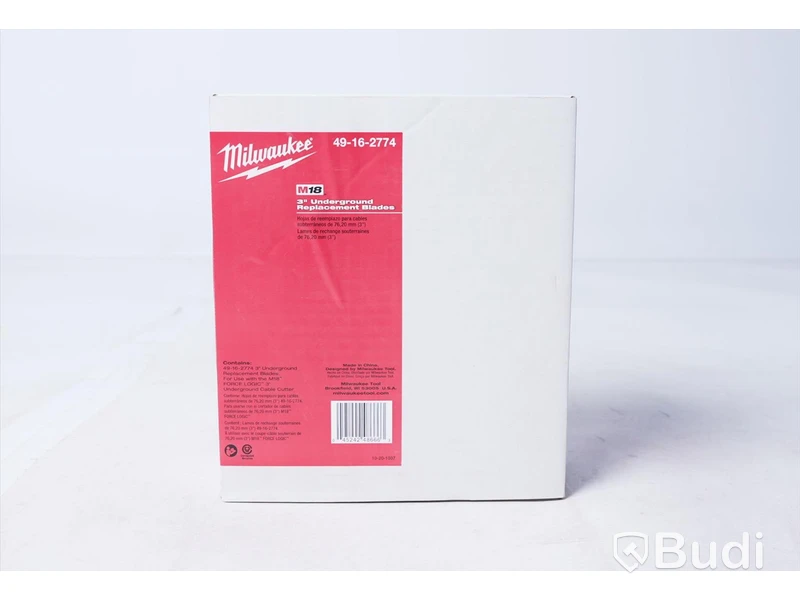Blad till kabelsax - Milwaukee 49-16-2774 3" Underground Replacement Blades. Nypris ca 8000 kr. Ny, Obruten förpackning.