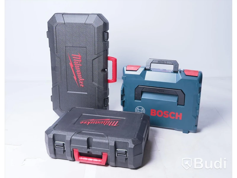 3st verktygslådor, tomma - Milwaukee, Bosch.