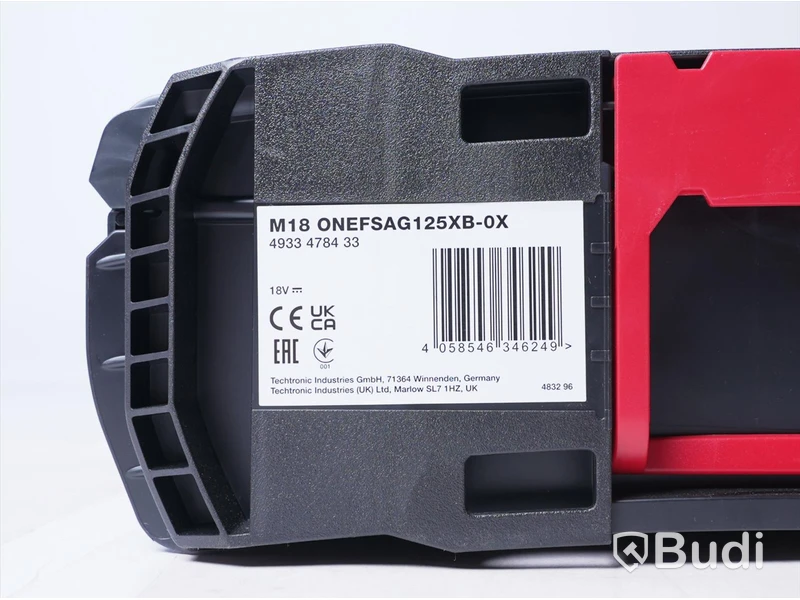 Vinkelslip - Milwaukee M18 ONEFSAG125XB-0X.  Ny.
