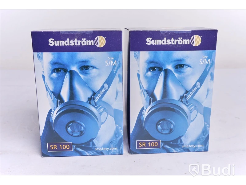 Halvmask, 2st - Sundström SR 100 stl S/M. Ny, Obruten förpackning.