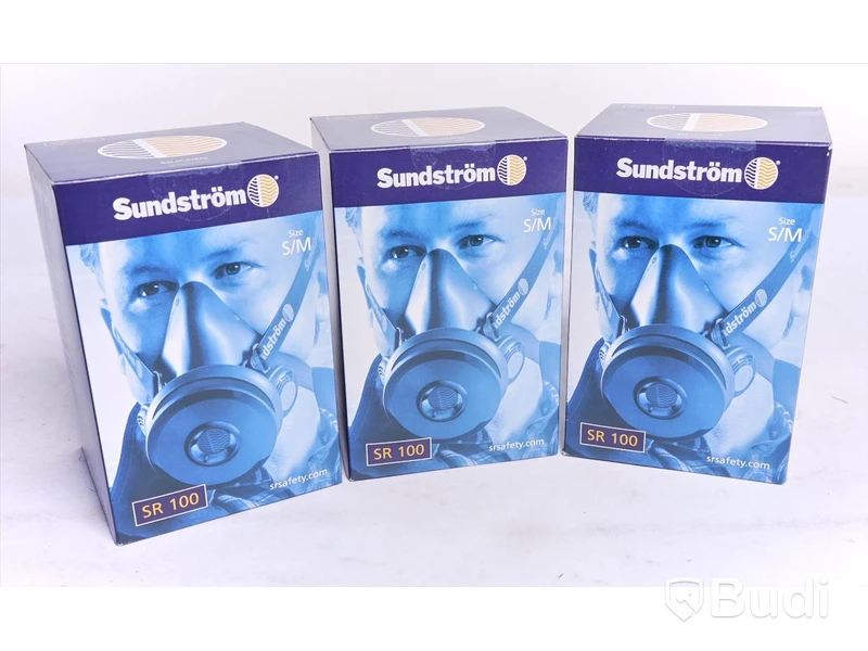 Halvmask, 3st - Sundström SR 100 stl S/M. Ny, Obruten förpackning.