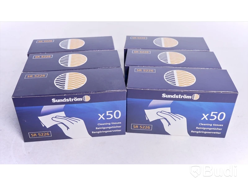 Rengöringsservetter 6st 50-Pack - Sundström SR5226. Ny, Obruten förpackning.