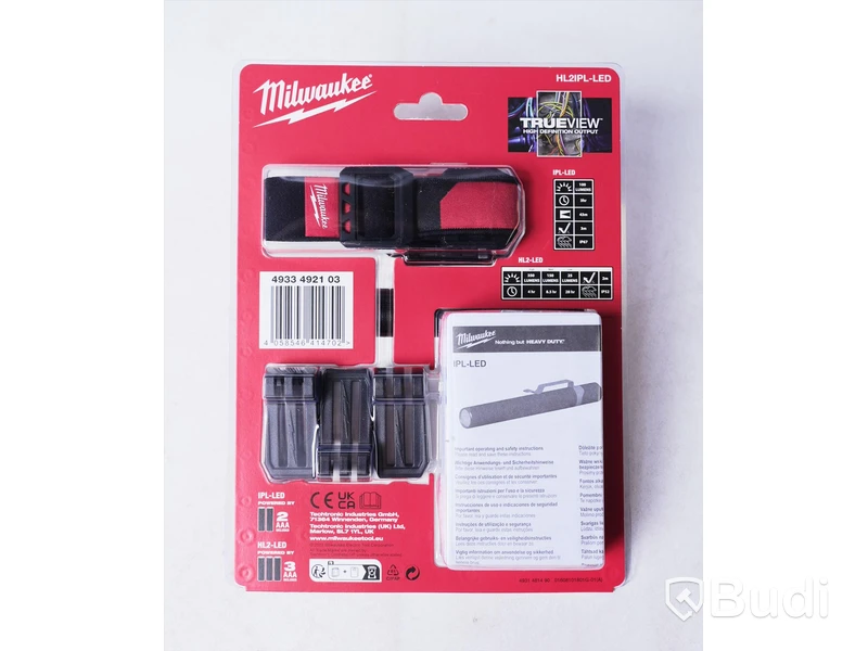 Lampset, 2st - Milwaukee 4933492103, HL2IPL-LED. Totalt värde ca 1500kr. Ny, Obruten förpackning.