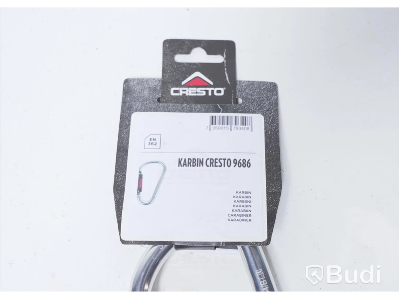 Karbinhake, 3st - Karbin Cresto 9686. Totalt värde ca 1200 kr. Ny.