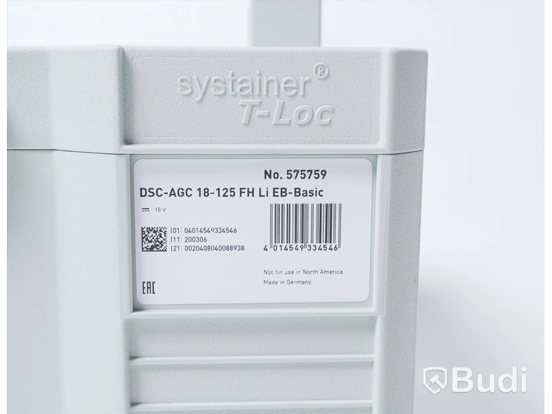 Diamantkap - Festool DSC-AGC 18-125 FH EB-Basic. Ny.